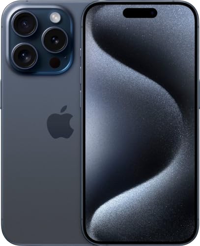 Apple iPhone 15 Pro, 128 GB, Blue Titanium - Sbloccato (rinnovato Premium)