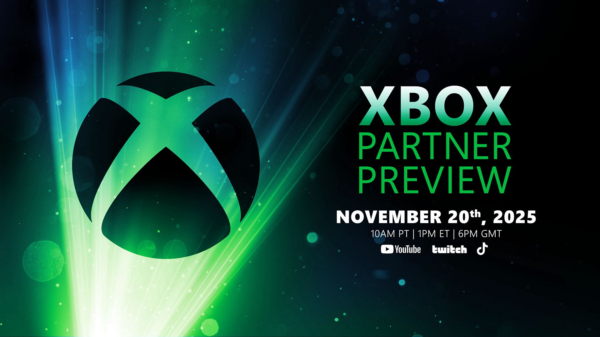 Il live streaming di Xbox Partner Preview è previsto per il 20 novembre