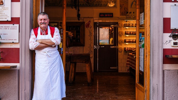 macellaio a Panzano, il mondo – ed Elton John