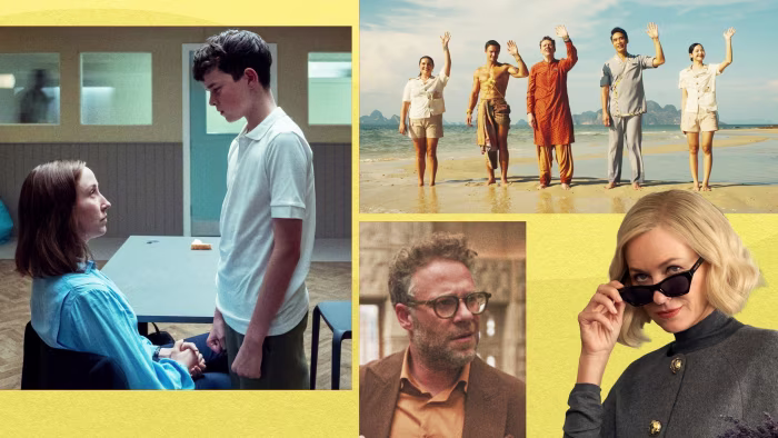 Un montaggio di immagini di vari programmi TV