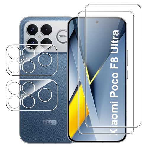 Proteggi schermo Suttkue con protezione per obiettivo fotocamera (confezione 2+2)