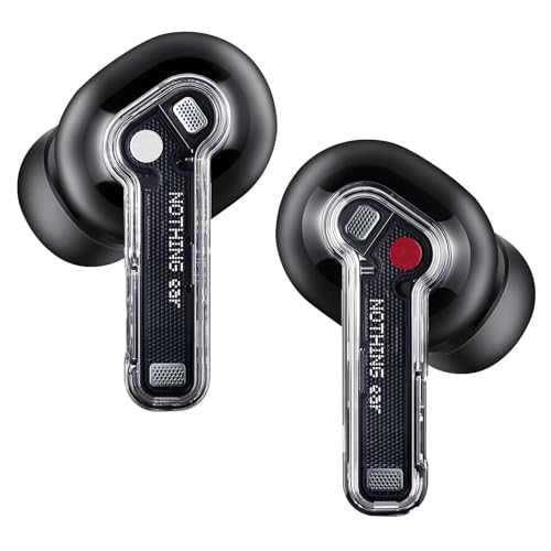 Auricolari wireless Nothing Ear Bluetooth, auricolari Smart ANC ibridi da 45 dB, diametro 11 mm...