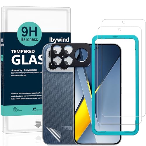 Proteggi schermo Ibywind con protezione per obiettivo fotocamera (confezione 2+1)