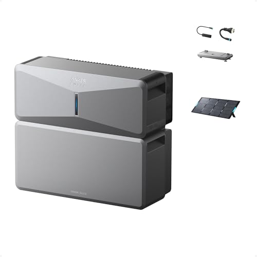Sistema di backup per tutta la casa Anker SOLIX E10, batteria da 6 kWh espandibile a 90 kWh,...