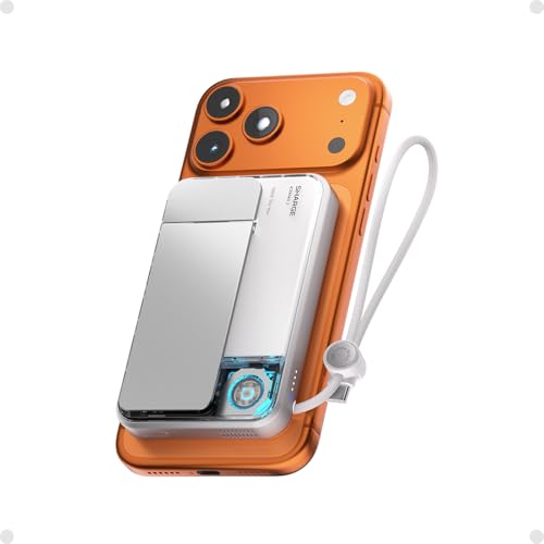 sharge Caricatore portatile ICEMAG 3 MagSafe, Power Bank magnetico Qi2 25W...