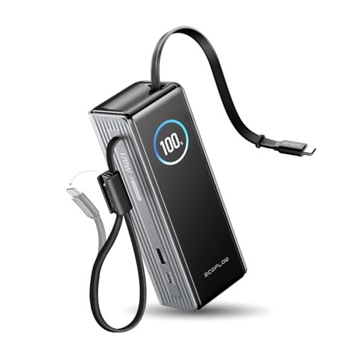 Power Bank per Laptop EF ECOFLOW, Caricatore Portatile Rapido da 25000 mAh, Triplo...