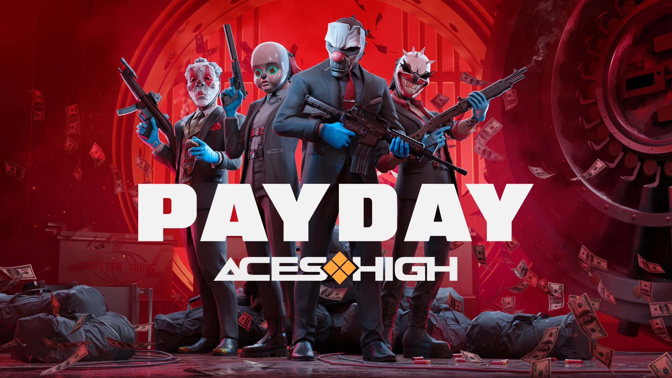 Annunciato il gioco di rapina cooperativa in realtà virtuale PAYDAY: Aces High per SteamVR, Quest