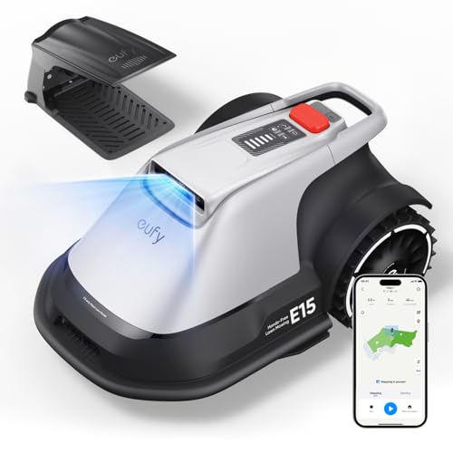 Robot rasaerba eufy E15, mappatura automatica, navigazione Pure Vision, senza fili...