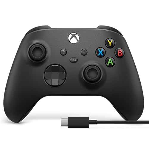 Controller di gioco wireless Xbox + cavo USB-C® (2025) – Nero carbone –...