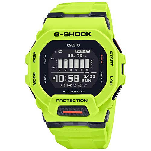 Casio G-Shock G-Squad Move Digital Connected Cinturino in resina verde lime Fitness...