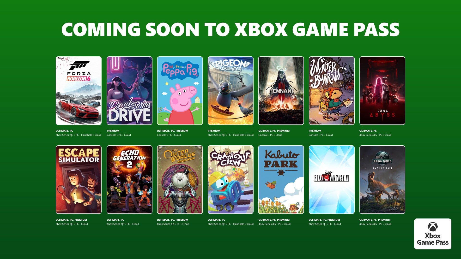 Game Pass aggiunge Forza Horizon 6, Escape Simulator, Jurassic World Evolution 3 e altro ancora da fine maggio a inizio giugno