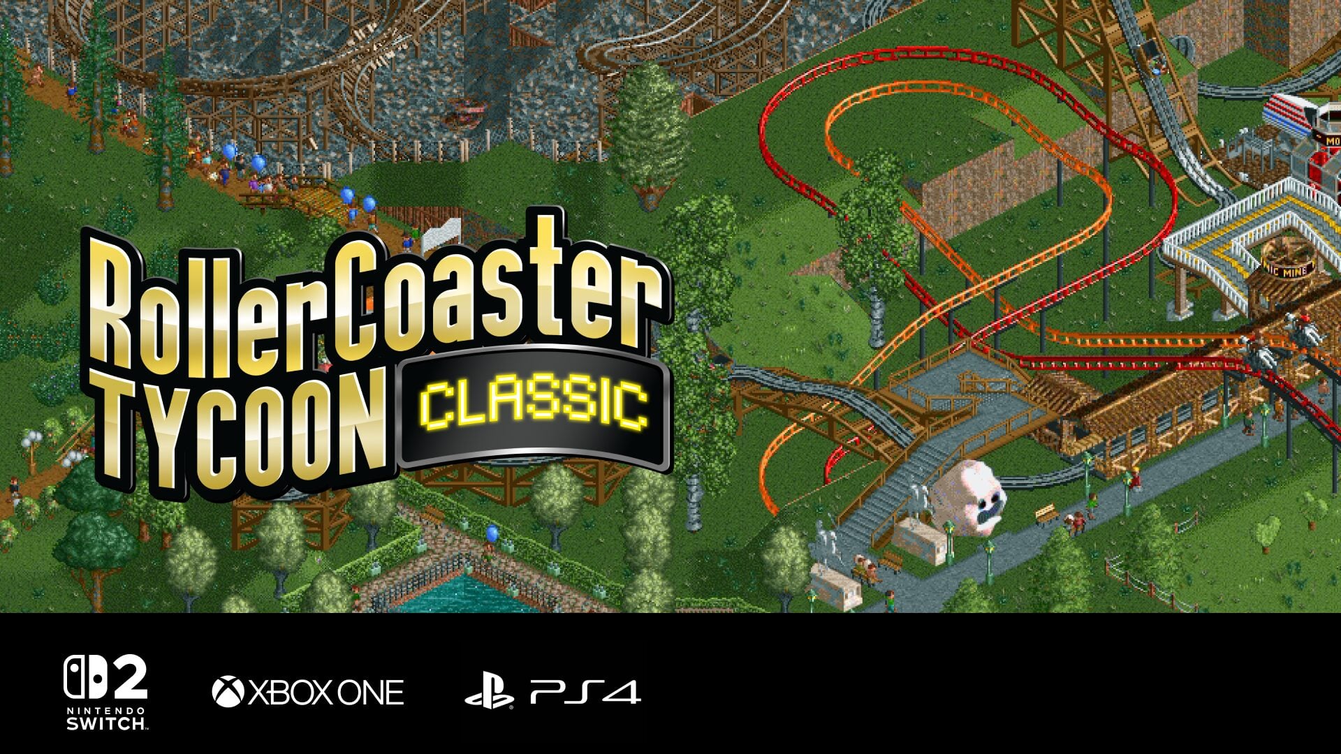 RollerCoaster Tycoon Classic ora disponibile per Switch 2, PS4 e Xbox One