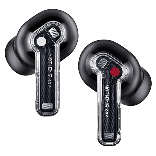 Auricolari wireless Nothing Ear Bluetooth, auricolari Smart ANC ibridi da 45 dB, diametro 11 mm...