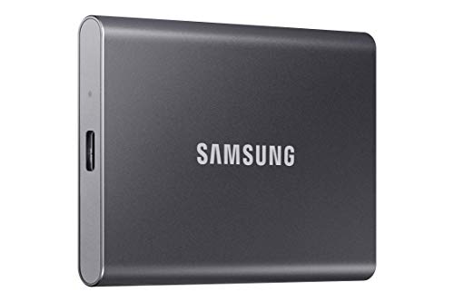 SSD portatile Samsung T7, unità a stato solido esterna da 1 TB, velocità fino a...