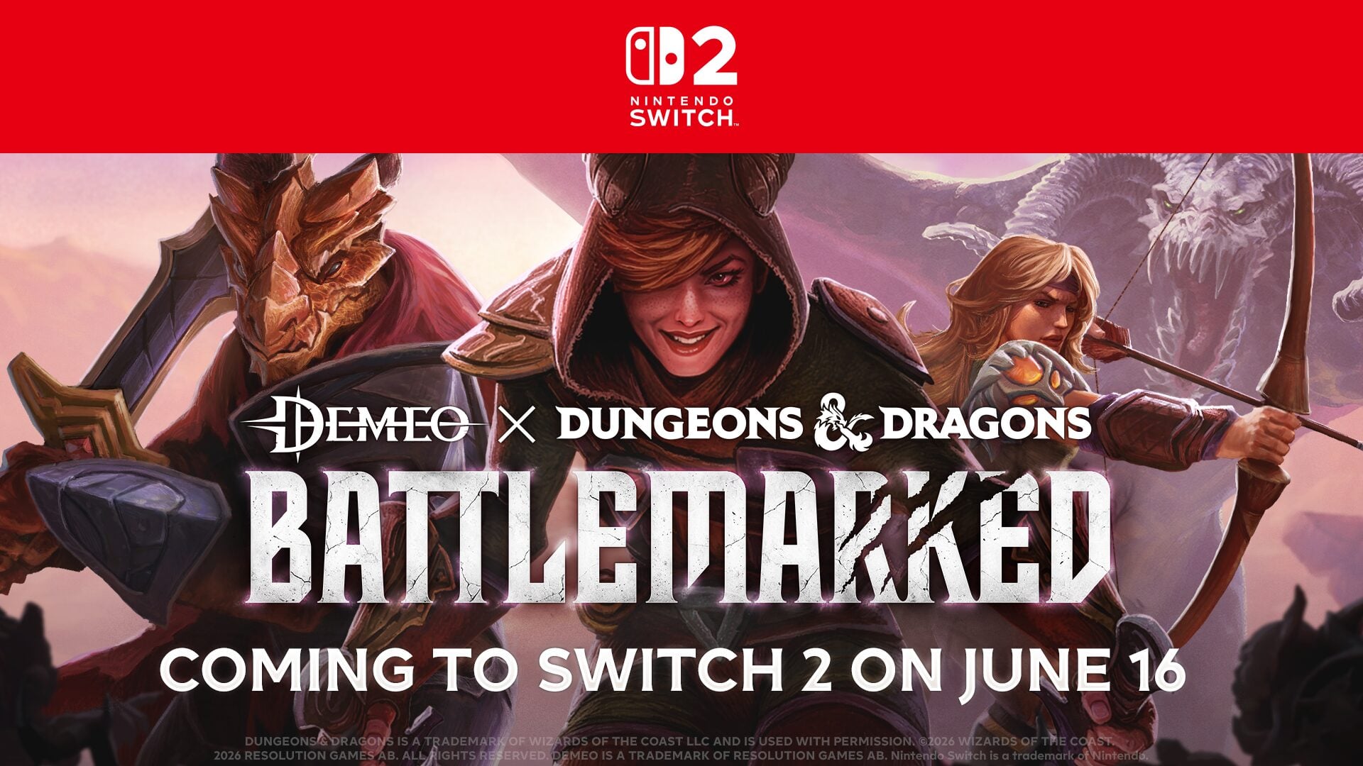 Demeo x Dungeons & Dragons: Battlemarked in arrivo su Switch 2 il 16 giugno