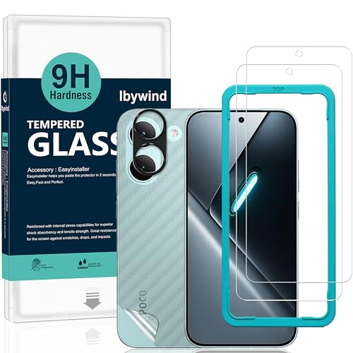 Proteggi schermo Ibywind con protezioni per obiettivo fotocamera (confezione 2+1)