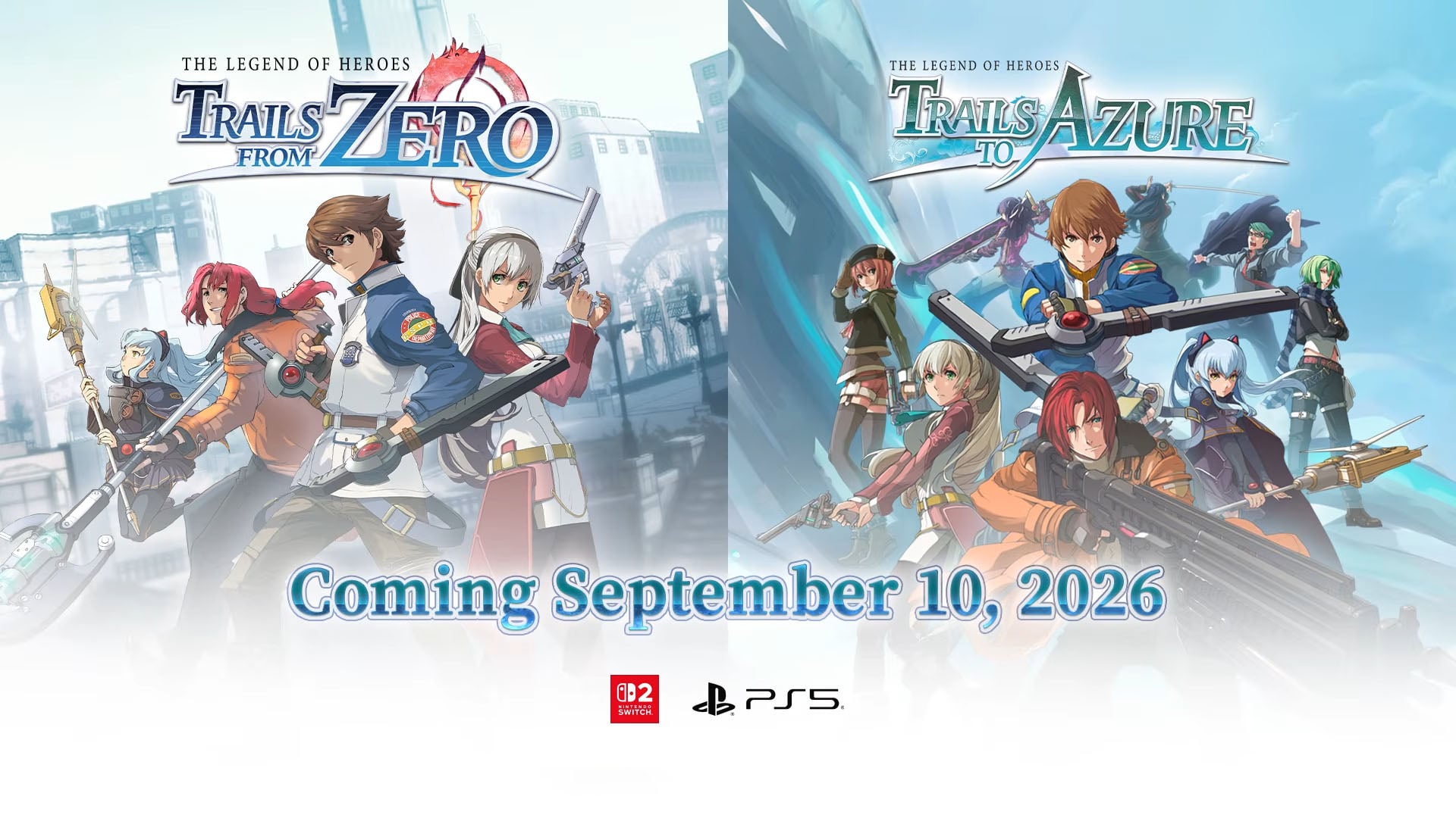 The Legend of Heroes: Trails from Zero e The Legend of Heroes: Trails to Azure per PS5, lancio su Switch 2 il 10 settembre