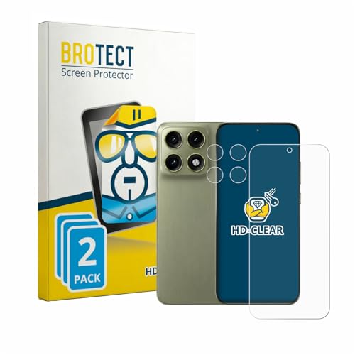 Proteggi schermo Brotect con protezioni per obiettivo fotocamera (confezione 2+2)