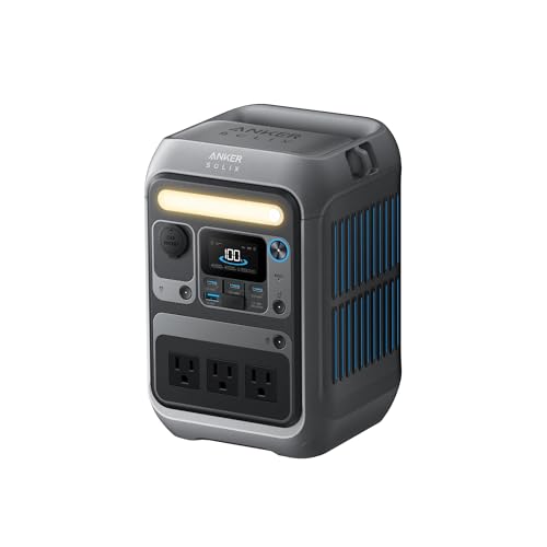 Stazione di alimentazione portatile Anker SOLIX C300, batteria di riserva LiFePO4 da 288 Wh,...