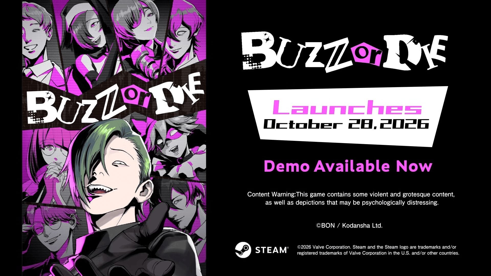 BUZZ or DIE verrà lanciato il 28 ottobre