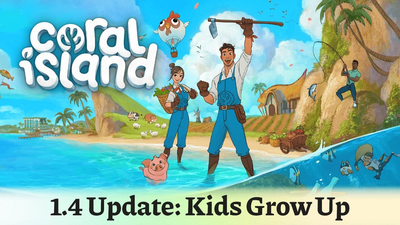 Coral Island arriverà su Switch 2 questo inverno insieme all'aggiornamento alla versione 1.4