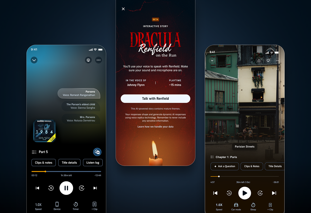 Audible lancia nuove funzionalità basate sull'intelligenza artificiale per selezionare audiolibri